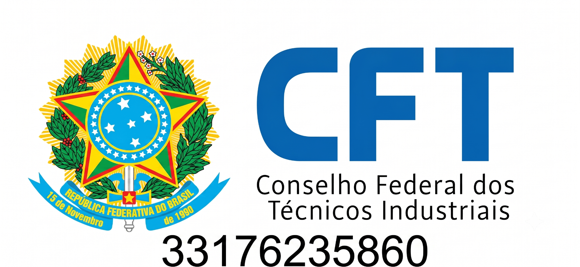 Selo de Registro CFT - Conselho Federal dos Técnicos Industriais - Nº 33176235860